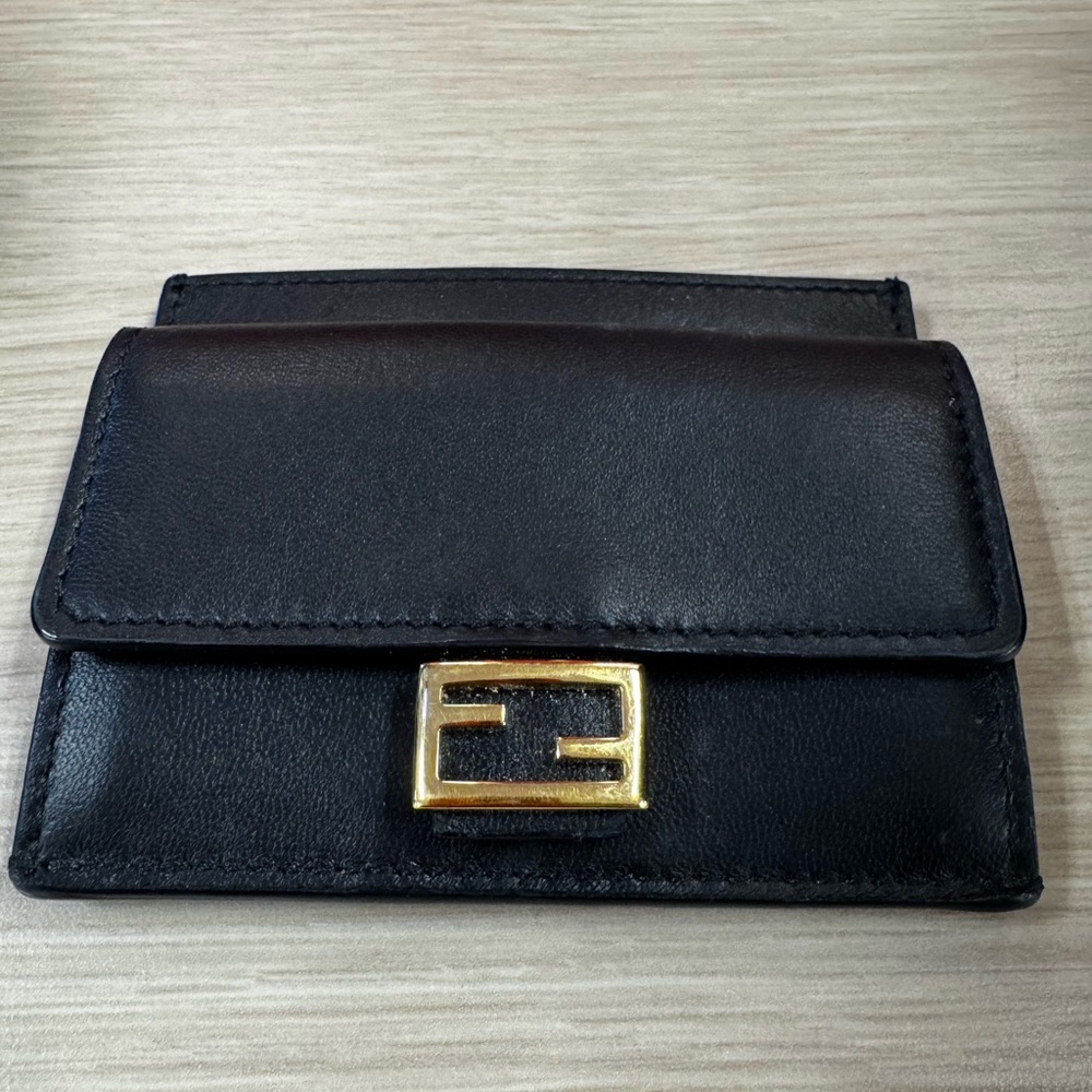 Fendi Baguette card holder in Black